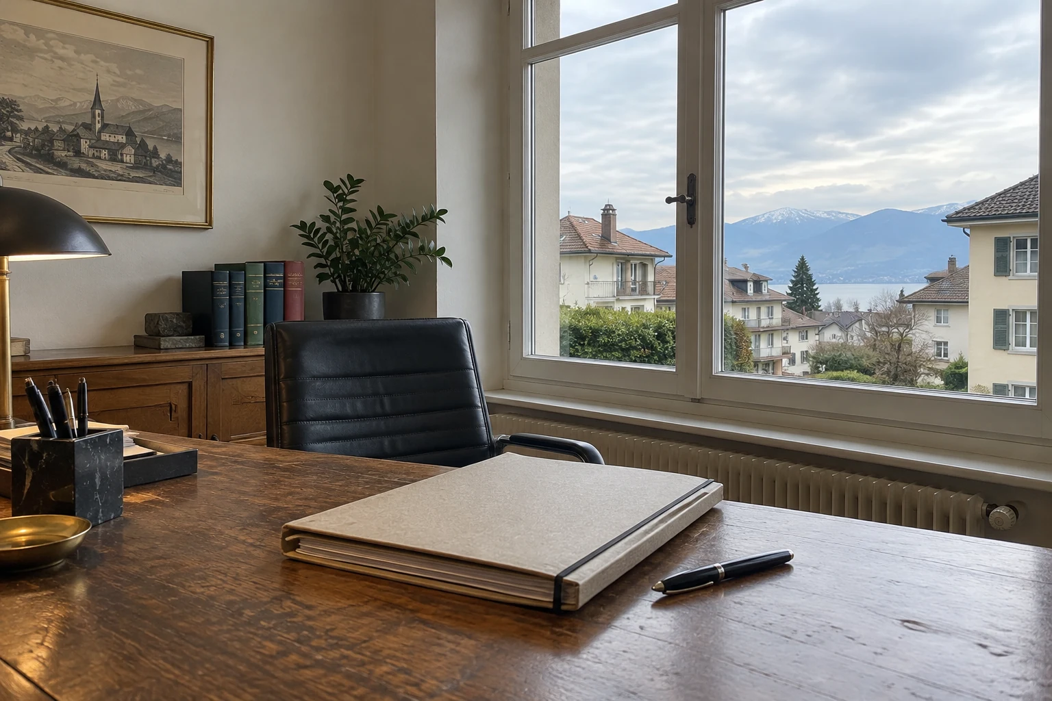 Image d’illustration — Bureau et documents pour préparer un échange immobilier